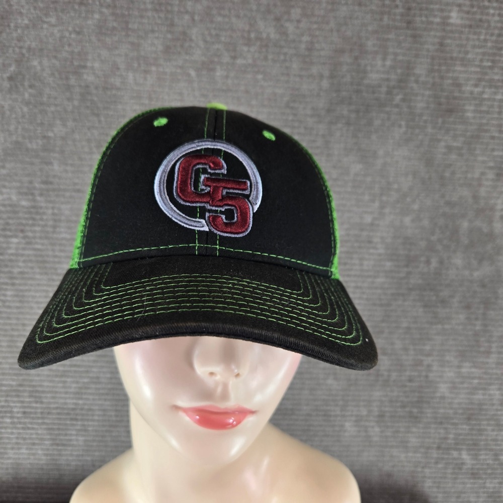 Dome Mens OSFM Black Green Arctic Cat G5 Embroidered Mesh Back Trucker Hat